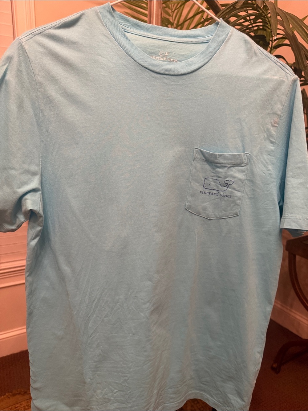 Vineyard Vines Light Blue Short Sleeve Pocket Tee - Picture 1 of 3